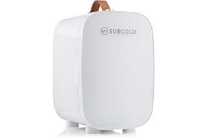 Subcold PRO6 Mini Fridge 6L / 8 Can – Quiet & Energy-Efficient, USB & AC Powered Small Fridges for Bedrooms, Car, Office, Travel | Portable Mini Fridge For Skincare, Beauty, Drinks & Snacks (White)