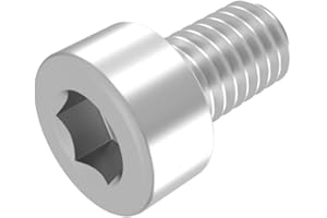 SECCARO Vite cilindrica M3 x 5 mm, in acciaio inox V2A VA A2, DIN 912/ISO 4762, filettatura totale, 20 pezzi