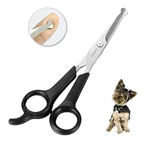Professional Pet Grooming Scissor with Round Tip Top,Quality Stainless Steel Dog Eye Cutter for Dogs and Cats, Professional Grooming Tool,Size 6.70
