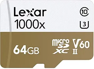 Lexar Pro microSDXC 64GBG 1000X 5A992 RDR BL in