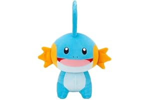 Pokémon Plush 20 cm Mudkip - Blue/Orange - Official Pokemon stuffed collectible toy for children 2+