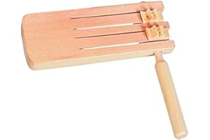 GOKI Gollnest & kiesel - Raganella Doppia in Legno Naturale