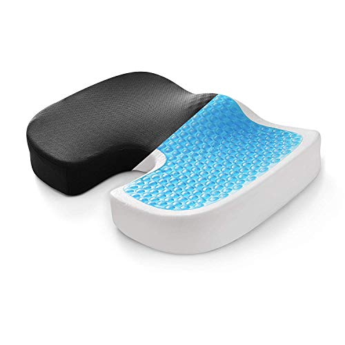 Cuscino ortopedico in memory foam per coccige, aiuta a combattere il mal di schiena sciatica, perfetto per la sedia da ufficio e per sedersi sul pavimento, dà sollievo dal dolore al coccige.