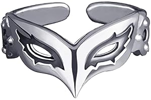 Anime Persona 5 P5 Joker Persona Ring S925 Sterling Sliver Kostym Cosplay Ringar Justerbara 58 mm för Män Kvinnor