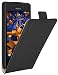 Produktbild mumbi PREMIUM Leder Flip Case für Sony Xperia M2 / M2 Aqua Tasche