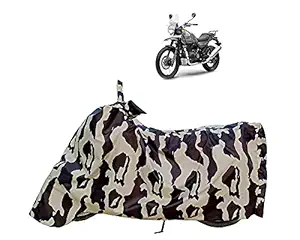 VVM Waterproof & Dustproof , UV Protection Bike Scooty Full Body Cover for Royal Enfield Himalayan (Black Military)