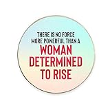 YaYa Cafe Womens Day Gifts Woman Determined to Rise Printed Fridge Magnet-Round