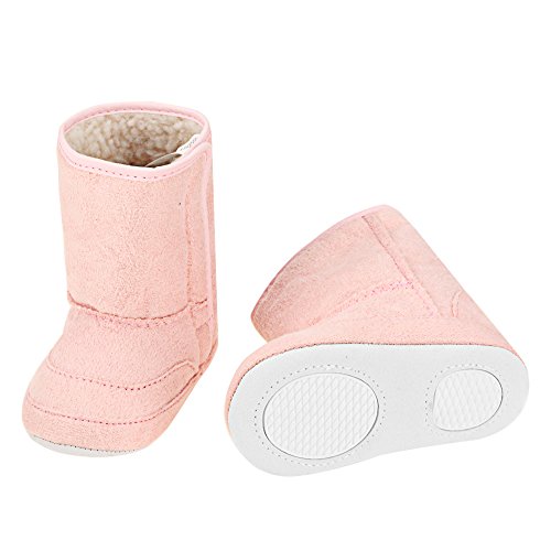 Arshiner Säuglingskleinkind Babyschuhe Krabbelschuhe Weiche Warme Erstlingsschuhe mit Klettverschluss und Gummisohle