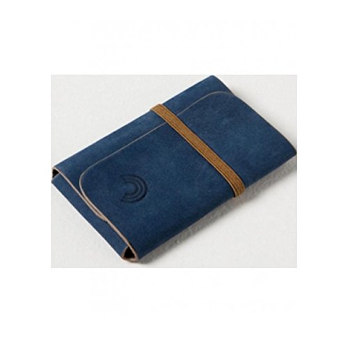 Preisvergleich Produktbild Twothirds Men's Leather Card Case Cedeira enzyme blue - Visitenkartentasche VEGAN