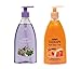 Dalan Combo Exotic International Fragrances in (Handwash, Liquid Soap Lavender and Thyme, 400ml Plus Peach and Honey, 400ml (Pack of 2) RS.315.00