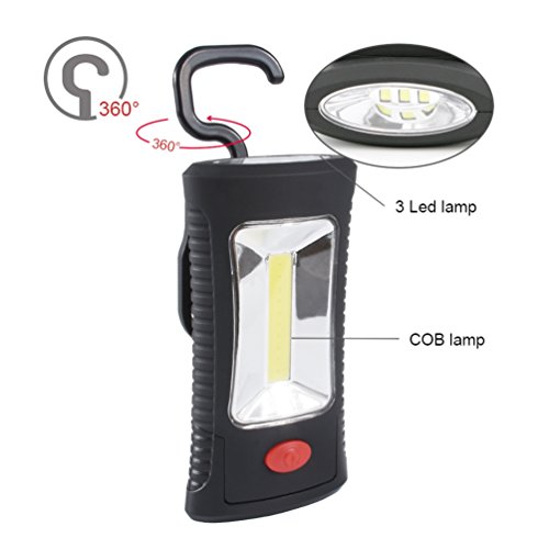 Arbeitslicht,NuoYo COB Handsfree LED Werkstattleuchte Worklight,280 Lumen,3W Power,Starker Magnet adsorption - 3