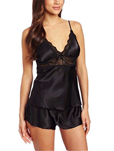 Preisvergleich Produktbild Damen Sexy Spitze durchsichtig Reizwäsche Nachtkleid Bademantel Perspektive Teddy Reizwäsche Reizvolle Frauen Lingerie Dessous Reizvolle Lingerie (XXL, schwarz)