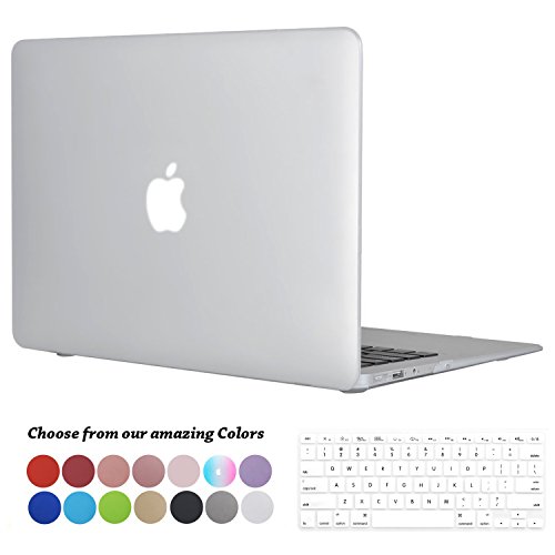 Macbook Air 13 Hülle,TECOOL [Ultra Slim Serie] Plastik Hartschale Schutzhülle Snap Case und Silicon Tastatur Abdeckung für Apple MacBook Air 13,3 Zoll - Klar