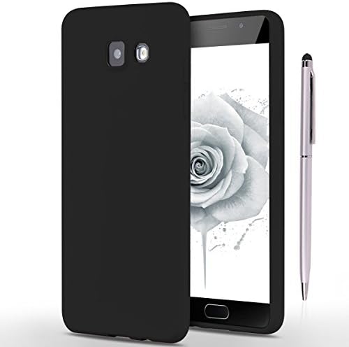 Galaxy A5 2016 Case, CaseLover Ultra Thin Slim TPU Silicone Cover for Samsung Galaxy A5 2016 A510 5.2" Matt Gel Rubber Bumper Shockproof Protection Scratch Resistance Non-Slip Phone Shell with Stylus Pen Candy Color - Black