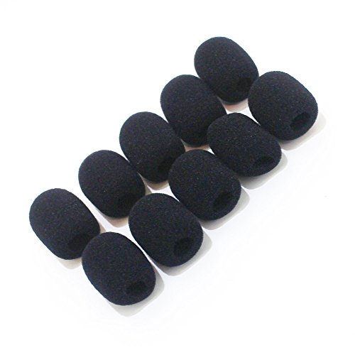 Espuma micrófono funda KaLaiXing marca. 10pcs Mini micrófono espuma 
