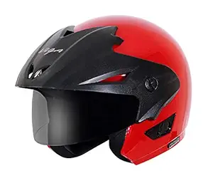 Vega Cruiser CR-W/P-R-M Open Face Helmet (Red, M)