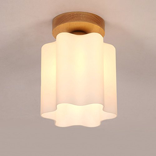 Preisvergleich Produktbild Japanisch-Stil Einfache kreative Holz Deckenlampe Einköpfig Balkon Wohnzimmer Lichter