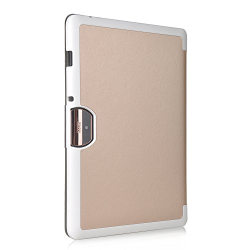 Acer Iconia Tab 10 A3-A40 hülle ,IVSO® Ultra Schlank Superleicht Ständer Slim Leder zubehör Schutzhülle für Acer Iconia Tab 10 A3-A40 Tablet PC Tablet-PC perfekt geeignet (Für Acer Iconia Tab 10 A3-A40, Golden) - 7
