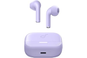 soundcore Słuchawki douszne K20i od Anker, bezprzewodowe, odtwarzanie 36 godz., szybkie ładowanie, czysty dźwięk, wygodne, wyraźny dźwięk, 2 x ENC, korektor, IPX5, Bluetooth 5.3, sterowanie aplikacją