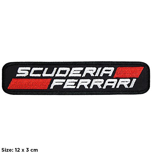 Preisvergleich Produktbild Patch, Aufnäher bestickt Bügelbild ,,Scuderia Ferrari