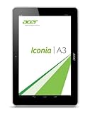 16:10 Acer Iconia A3-A10 25,4 cm (10 Zoll) Tablet-PC (ARM MTK MT8125, 1,2GHz, 1GB RAM, 32GB eMMC, Android 4.2) weiß