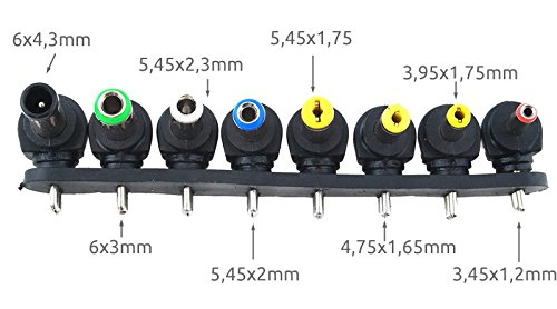 8in1 Universal Laptop Notebook Netzteil DC Adapter Stecker Buchse #919 - 5