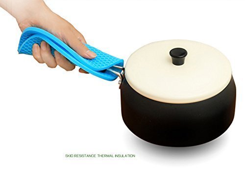 Silikon Topfuntersetzer, 4 extra dick Mehrzweck Silikon Abtropfmatte, Silikon Topflappen, Untersetzer, rutschfest hitzebeständig Hot Pads für Home Küche Verwendung – Rund - 7