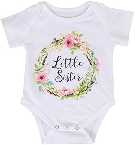 Infant Toddler Baby Girls Cotton Sisters Matching Clothes T-Shirt Tops Outfits