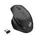 Produktbild Altsommer HXSJ Mini Maus kabellos Wireless Mouse, 2.4G Spiel Ergonomisches Design Vertikale, mit 2400DPI Optische Mäuse mit USB Nano Empfänger für PC Laptop iMac Macbook Microsoft Pro, Office Home