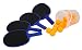 Produktbild TISCHTENNISSCHLÄGER Outdoor 4er Set blau mit Balleimer