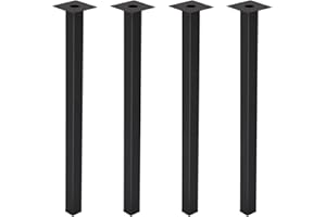 H JINHUI 70cm Adjustable Metal Table Legs, Metal Furniture Legs Bench Legs Feet, Industrial DIY Coffee Table Legs, Set of 4