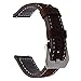 Produktbild TRUMiRR 22mm Vintages echtes Leder-Uhr-Band Schnelles Freigabe-Handgelenk-Bügel kompatibel für Samsung Gear S3 Classic Frontier, Gear 2 Neo Live, Moto 360 2 46mm, Asus ZenWatch 1 2 Männer, Pebble Time