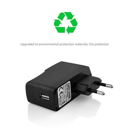 Aukru 2in1 USB Netzadapter Ladegerät 5V/2000mA mit Micro USB Kabel für Raspberry Pi, Samsung Galaxy S6/S5/S4/S3, Galaxy Tab 3, Note 4/3/2, Google Nexus 7,MP4, HTC One M8,Nokia 520, Motorola, LG und weitere (Schwarz) - 8