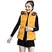 Produktbild Amphia Damen Mädchen Winter Herbst Warme Steppweste mit Kapuze Ärmellos Jacke Übergangsjacke Kapuzenjacke Leichte Weste WinterjackeFrauen Winter warm Dicke Kapuzen Mantel Baumwoll Jacke