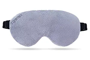 TOWINO Eye Mask for Sleep Eye Mask Super Smooth And Adjustable Strap- Super Soft & Comfortable for Women and Men, Blindfold for Travelling, Night Sleeping,Nap Suitable for All Family Members (Grey) Made In India