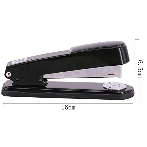 EWO de Nueva grapadora con grapas  largo brazo grapadora con 1000 grapas 50 hojas impresi    n papers-black