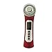 Denshine Personal Professional Portable Photon 3Color 3Mhz 5 in1 Ultrasonic Galvanic Ion Skin Care Massager Beauty Device Salon & Home UK Plug BS Red