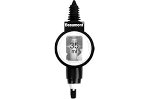 Beaumont Bar-Optik-Spender 35ml, schwarz-weiß, für den professionellen Einsatz in der Bar oder zu Hause, Alkohol-Optik-Spender, präzise Messung, auslaufsichere Gummidichtung, Verwendung mit einer Vielzahl von Flaschen, T415