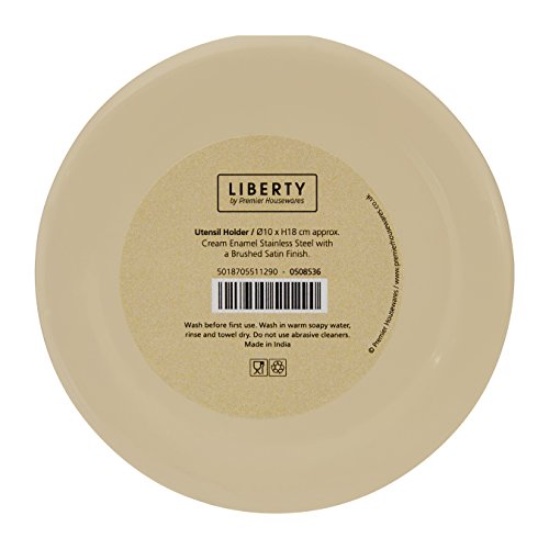 Premier Housewares Utensilienhalter, Emaille, helles Creme - 4