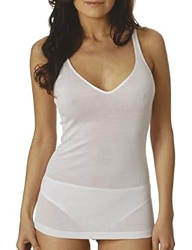 CANOTTIERA DONNA INTIMO IN COTONE FILO SCOZIA VAJOLET BY SELINA SL5132 MISURE 3-4-5-6 BIANCO E NERO