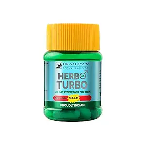 Dr. Vaidyas Herbo24Turbo | For Strength, Stamina and Power | 30 Capsules