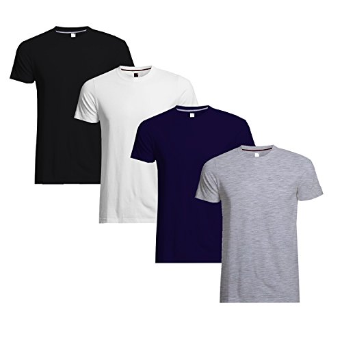 Blive Mens Round Neck Tshirt Black White Navy Blue Grey RS.699 (77.00% Off) - Amazon