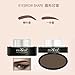 ROPALIA Quick Eyebrow Stamp Seal With Eyebrow Stencils Brush Powder Eyebrow Kit Dark Brown