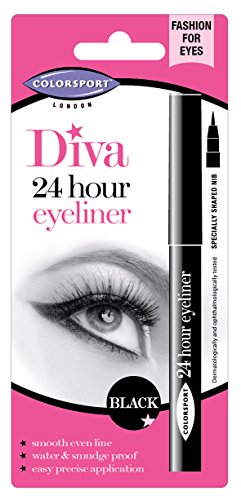 Colorsport Diva 24 Hour Eyeliner, Black