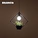 Produktbild LighSCH Pendellampe Kronleuchter Vintage Retro Creative Industries Anlage Balkon Nordic Diamond Black Pearl Glühlampe 40 * 37cm Restaurant Dekoration