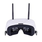 TUANMEIFADONGJI SJ RG01 Clasificación 5.8G 48CH Receptor doble Nivel de entrada FPV Gafas de video DVR Auriculares FPV Pantalla doble Diversidad Gafas de video FPV con 3.7V 1500mAh Batería para FPV