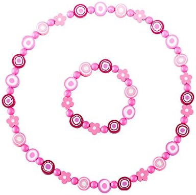 Minihope Jewelry for Kids –Necklace and Bracelet Set for Little Girls and Childrens