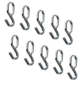 Gedotec Metall Einhängehaken Chrom für Schrankstange Oval Schrankrohr