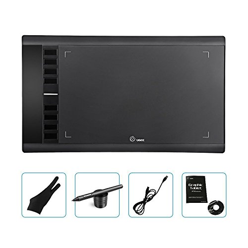 Graphics-Tablet-M708-UGEE-10-x-6-inch-Large-Active-Area-Drawing-Tablet-with-8-Hot-Keys-2048-Levels-of-Pressure-Sensitivity-Pen-Professional-Graphic-Tablets-for-Paint-Design-Digital-Art-Creation-Sketch