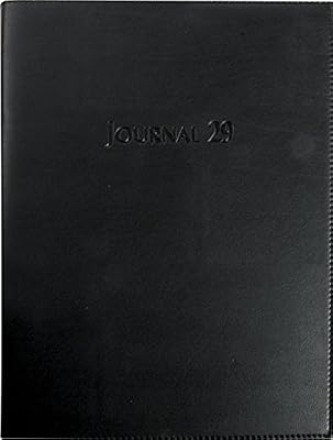 Exacompta 29422E Barbara Agenda Journalier de Bureau 1 Jour sur 2 Pages Exacompta 29/2 - 29,7x21cm Couverture Barbara Noir - Janvier à Décembre - Année 2018